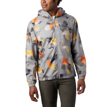 Columbia Jas Heren, Flash Forward Windbreaker Print Grijs, 26SCFAPVU